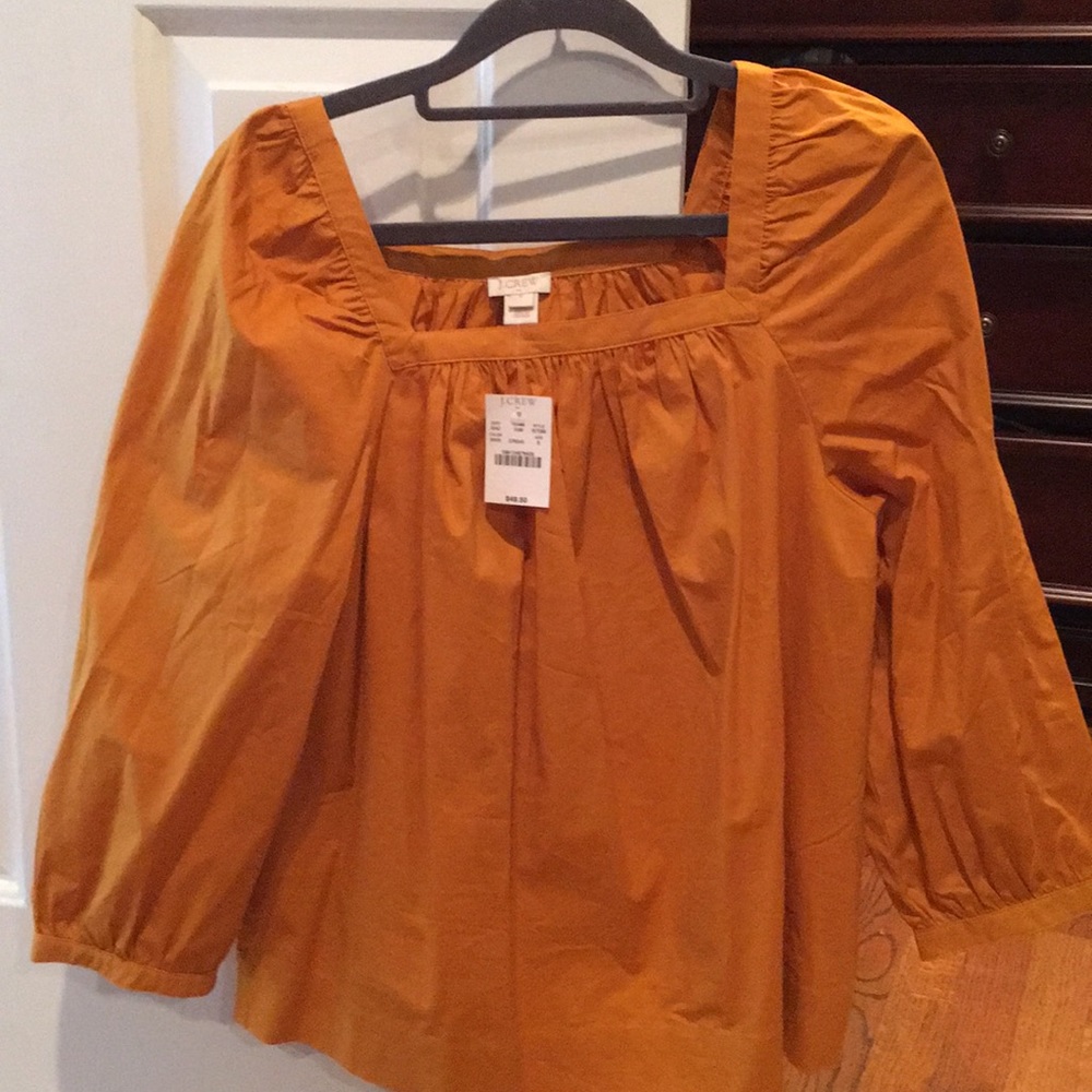 JCrew burnt gold top NWT